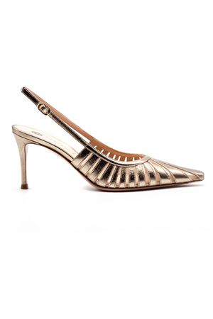 Slingback Sunny in pelle effetto metallizzato oro ROBERTO FESTA | SUNNYLUXORALBA